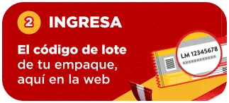 Paso 2: Regístrate e ingresa el número de lote